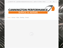 Tablet Screenshot of canningtonperformance.com.au